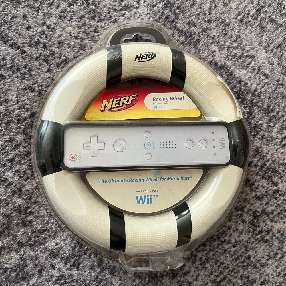 Nerf Racing Wheel for Nintendo Wii New